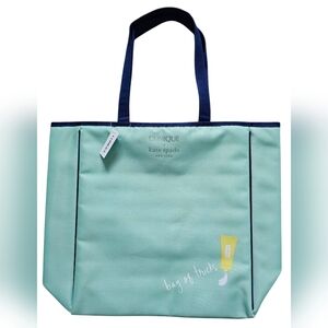 Kate Spade x Clinique Collaboration Mint Green Tote Bag, NEW WITH TAGS!